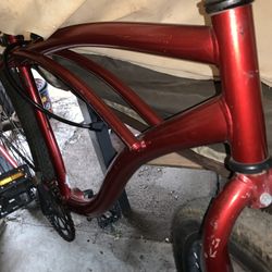 Two Really Nice Bicycle Beach Cruisers Red And Black Low Rider Bike