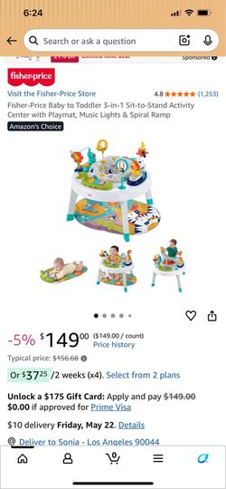 Activity center fisher price baby to toddler 3 in 1 brand new