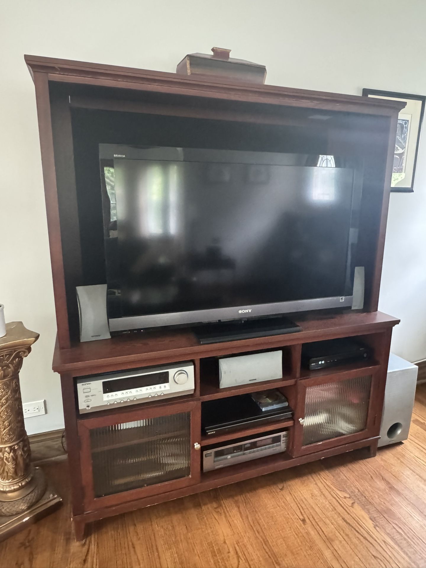 Cherry Wood Entertainment Center