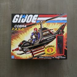In Hand, Brand New, Never Opened Hasbro G.I. Joe - Retro - Cobra F.A.N.G. Helicopter with Pilot 3.75" Action Figure - Walmart Exclusive