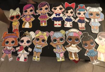 11” Wooden LOL Theme Cut Outs- $4 Each
