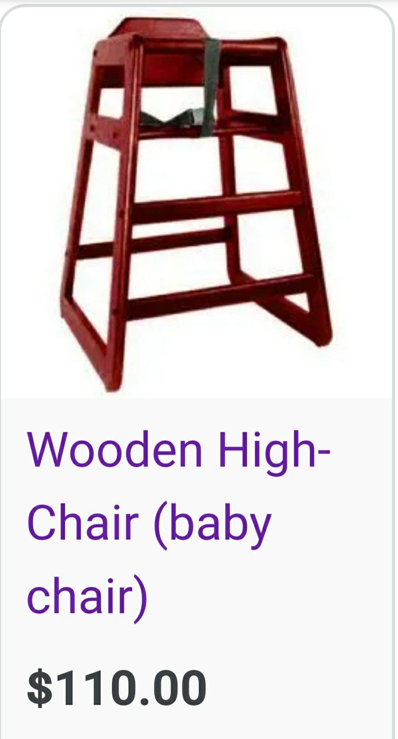 Wooden High Chair
