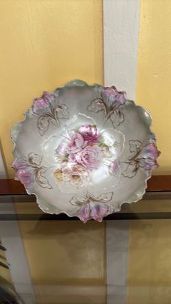 RS Prussia Porcelain Lily Mold Bowl
