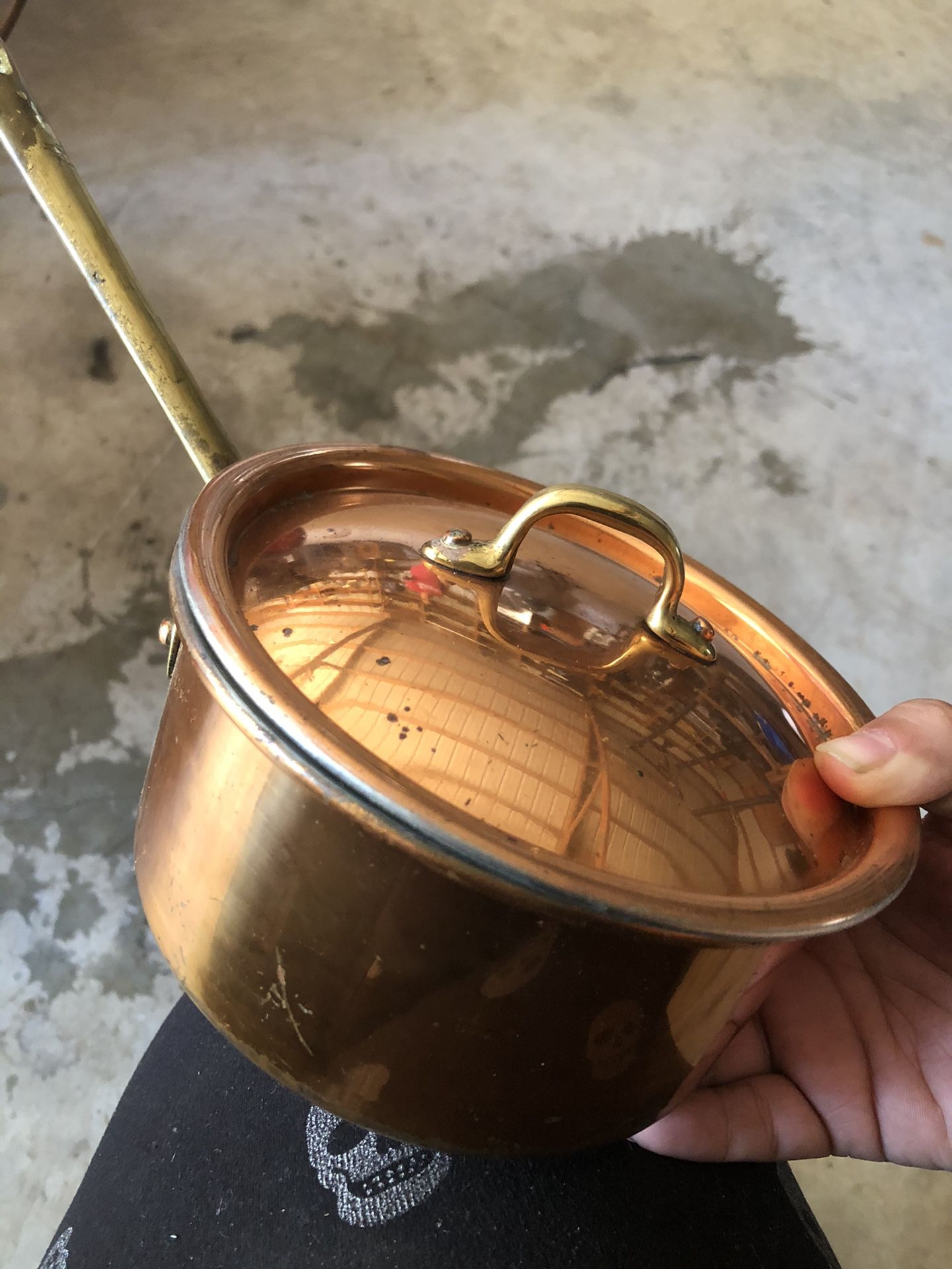 Copper plated pan