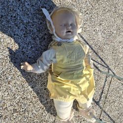 Rare E. I. H. composition doll with original cloyhes