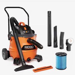 16 Gal. 6.5 Peak HP NXT Shop Vacuum Wet Dry Vac with Cart, Fine Dust Filter, Hose and Accessory Attachments HD1800 ( Read Description )
