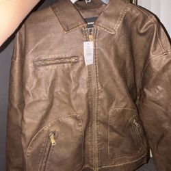 Cotton On Women’s Leather Jacket 