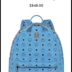 Mcm light best sale blue bag