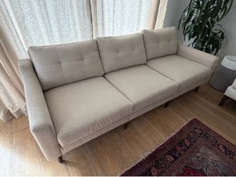 $830 OBO Burrow Nomad 3-Seat Sofa – Ivory – Mid Century Modern