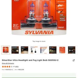 SilverStar Ultra Headlight and Fog Light Bulb 9005