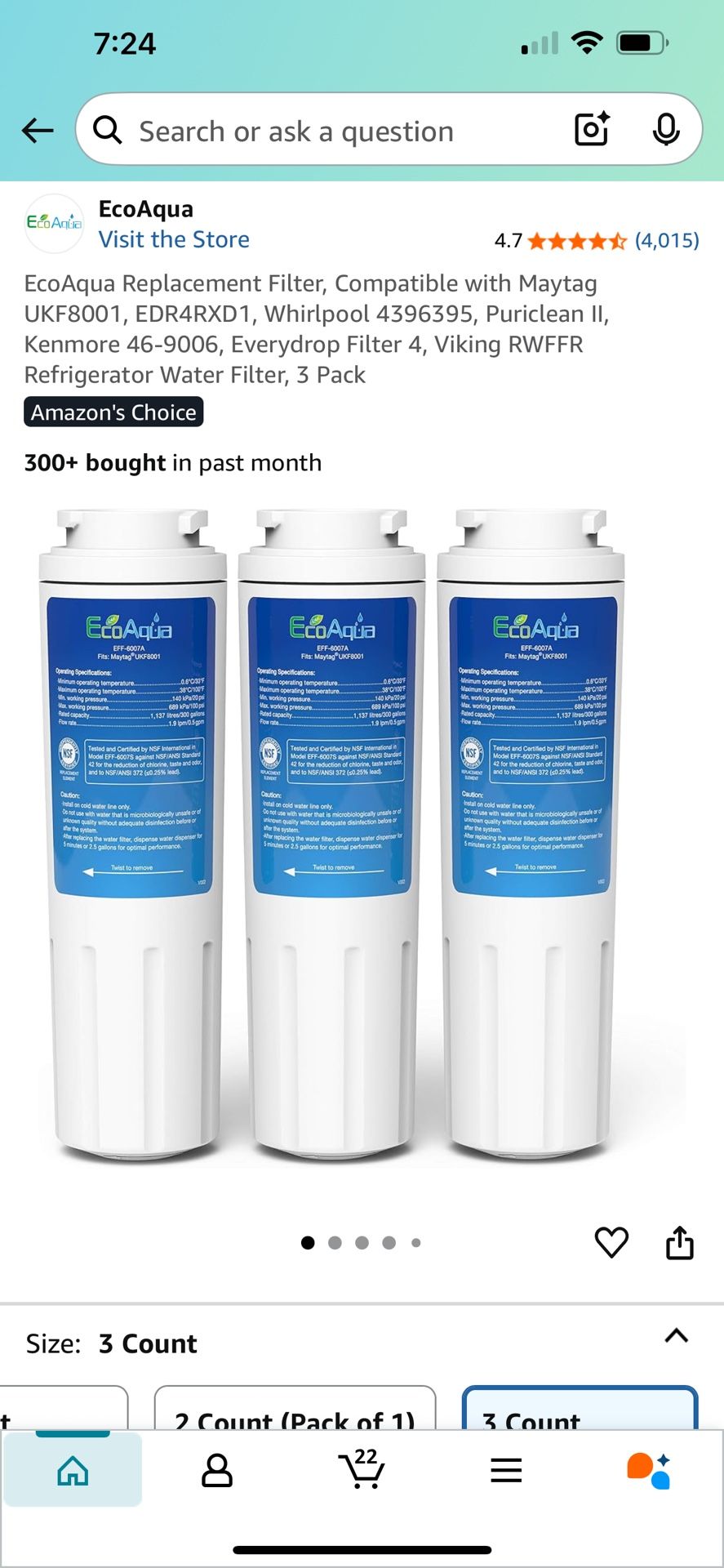 Refrigerator Water Filter