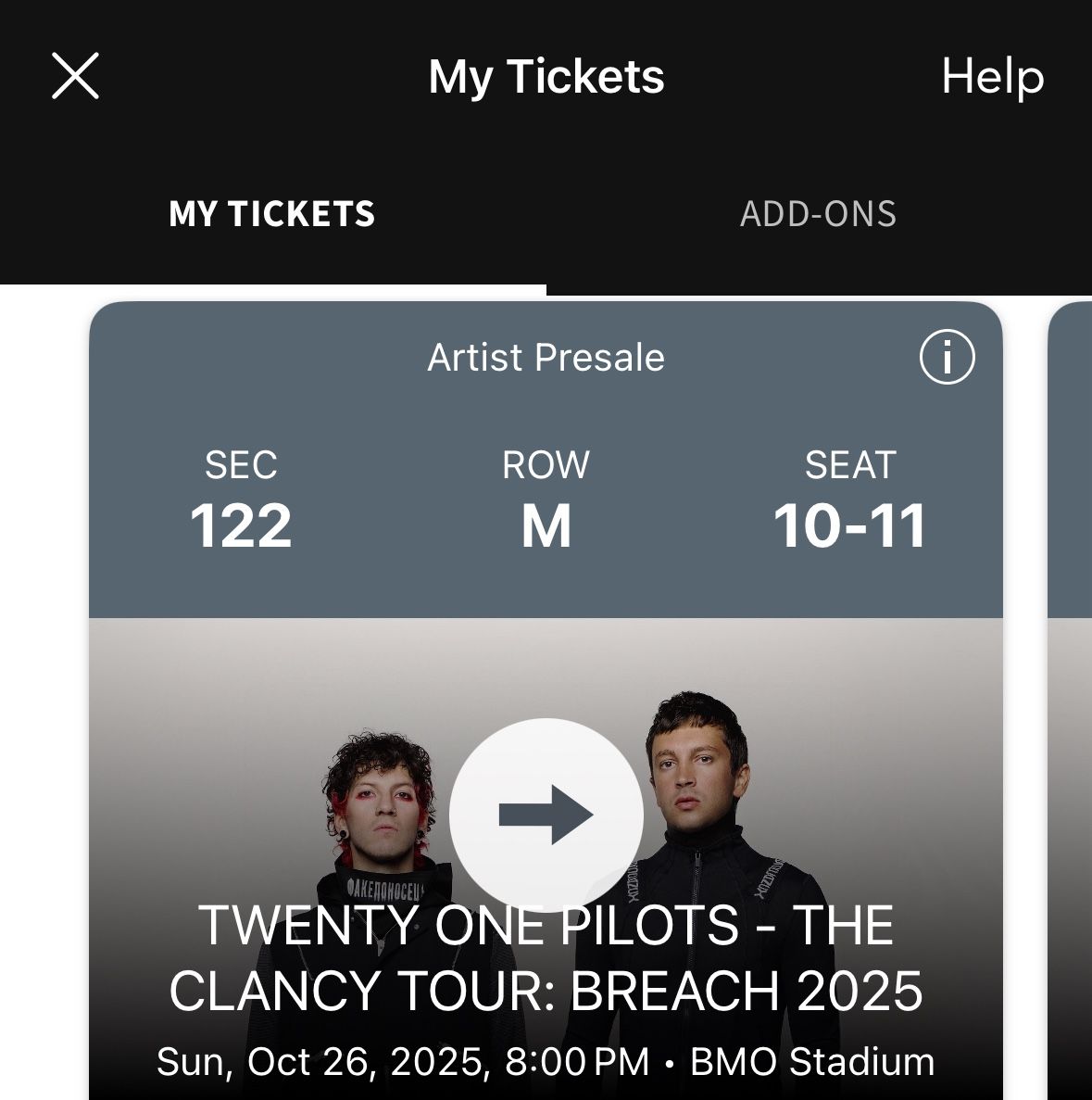 Twenty One Pilots BMO Stadium Tickets