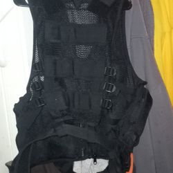 **1/2 PRICE** FIDRAGON BLACK TACTICAL VEST-w-BELT