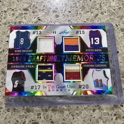 2024 Leaf In the Game Used Kobe Bryant, Steve Nash +2 Draft Night 15/40