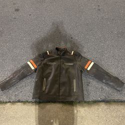 Leather Biker Jacket Size Large Brand New Without Tags