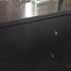 Black Dresser 6 Drawers 