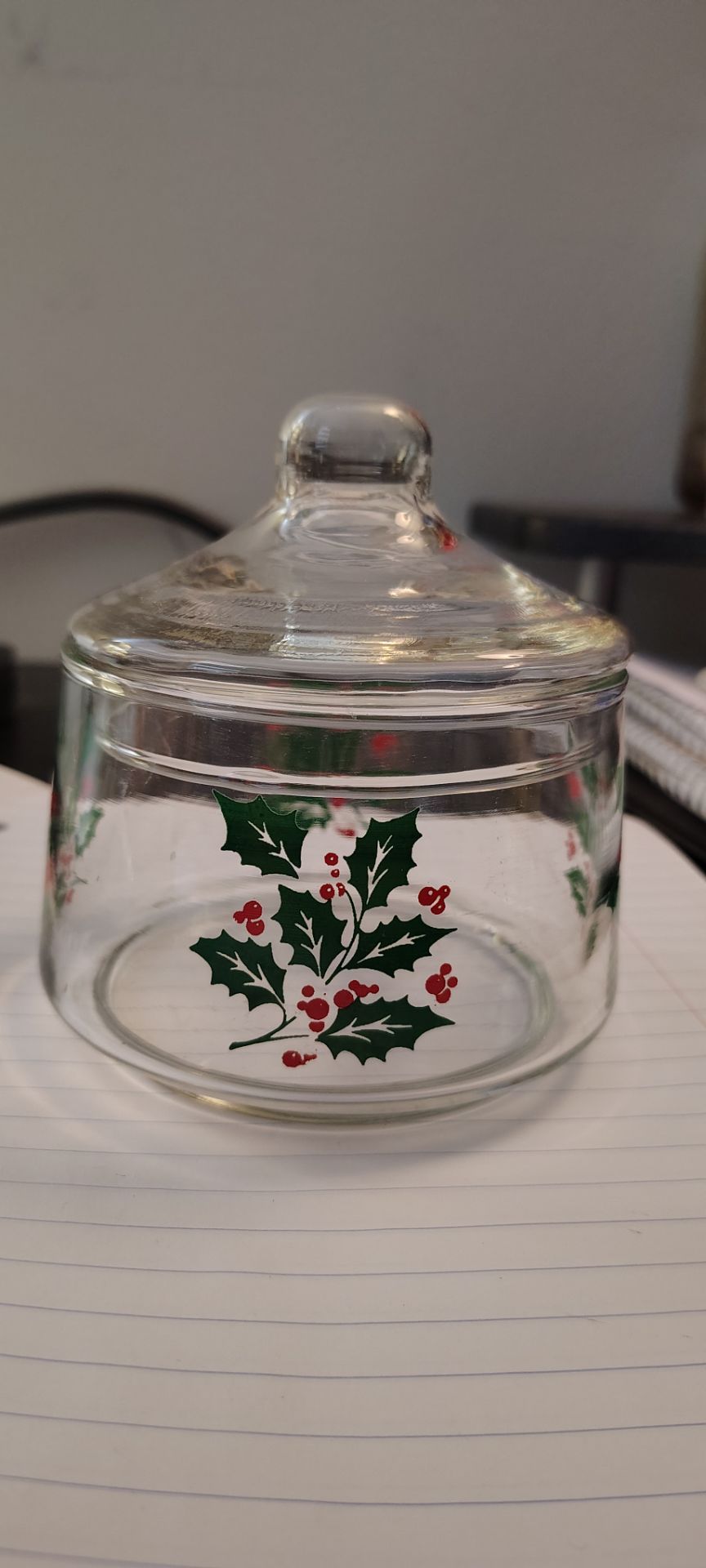 Vintage Indiana Glass Apothecary Candy Jar