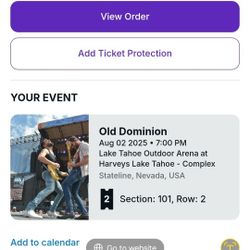 2 Tickets To Old Dominion 