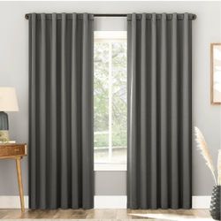 Blackout Curtains, 52"x 84", Gray