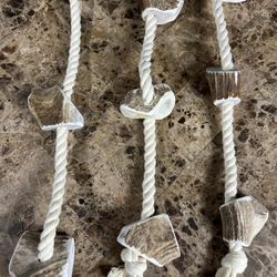 Elk Antler Cotton Rope Chew Toy