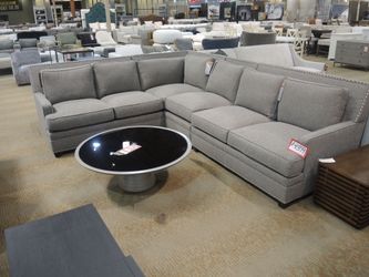 Fabric Sectional — (Gray)