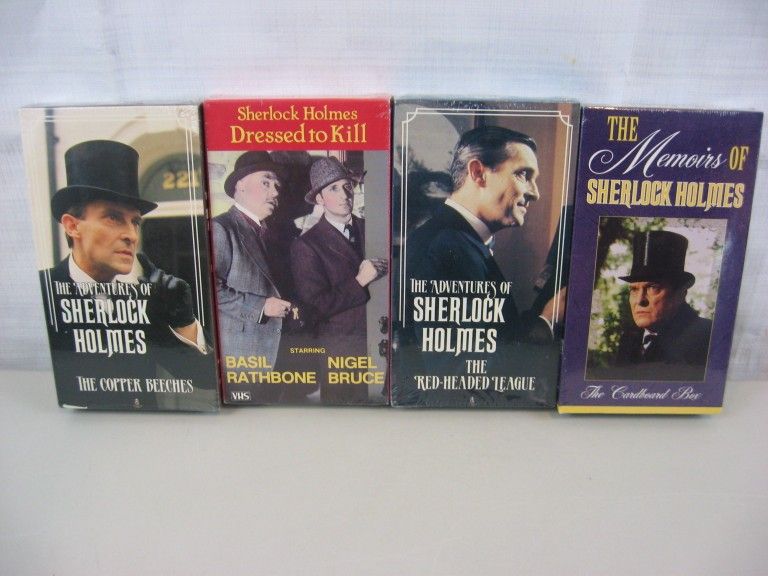 Sherlock Holmes Sealed VHS Movies-Dressed To Kil-The Copper Beeches New & Sealed