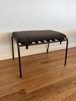 CB2 NAVENE BRONZE OTTOMAN