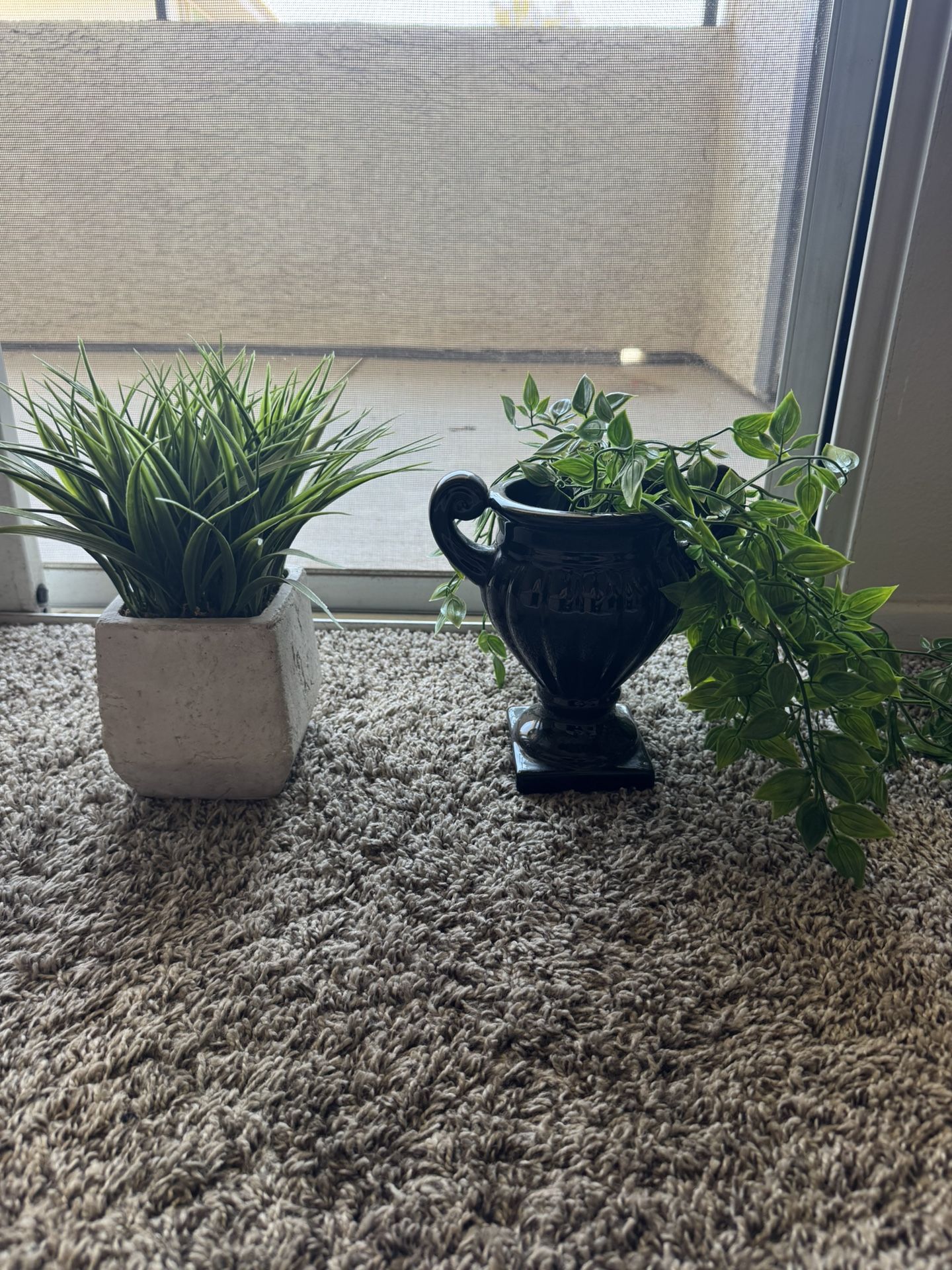Faux decorative plants