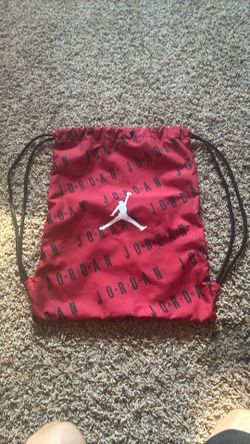 Jordan Jumpman Red Drawstring Bag