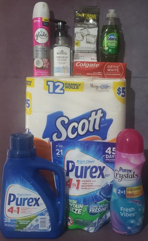NASHVILLE, GA Lot Of 9 Purex Household Bundle 