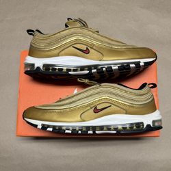 Nike Air Max 97 OG Metallic Gold size 14 men’s running shoes Rare!