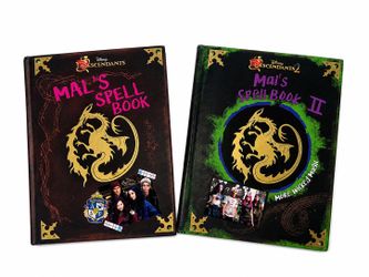 Disney Descendants Mal’s Spell Book & Spell Book II Hardcover Se