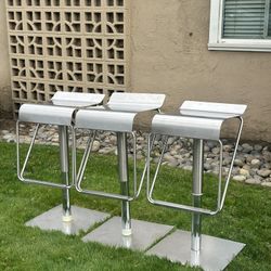 Stainless Steel Bar Stool Set 
