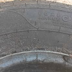 ST205/75R14 Tire with Rim, Load Range C