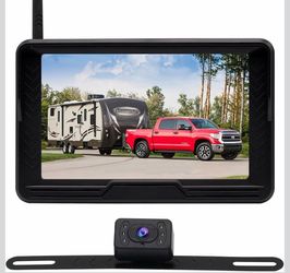 B-qtech Wireless Backup Camera System with 5-Inch 1080P IPS Monitor