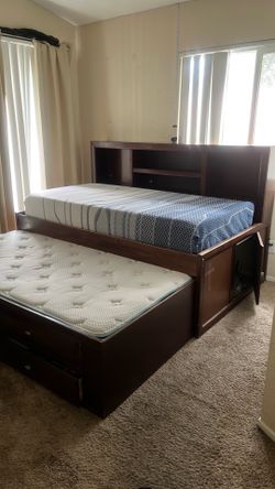 Hideaway Twin Beds With Mattresses - MOVING MUST GO!