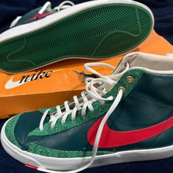 NIKE BLAZER MID '77 VNTG VINTAGE "NORDIC CHRISTMAS" GREEN 