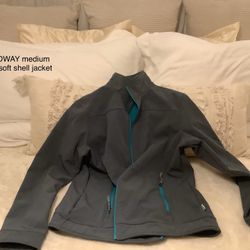LANDWAY women’s Medium Gray Softshell Jacket 
