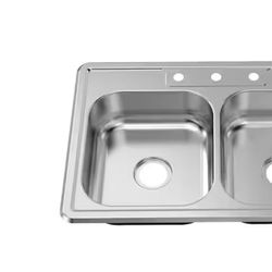 Kitchen sink double bowl