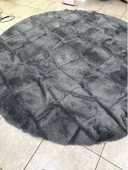 8x8 round shaggy area rug