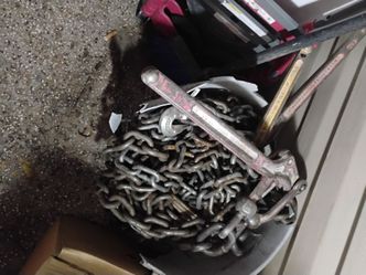 Heavy Duty Steel Chain with 3 Binders