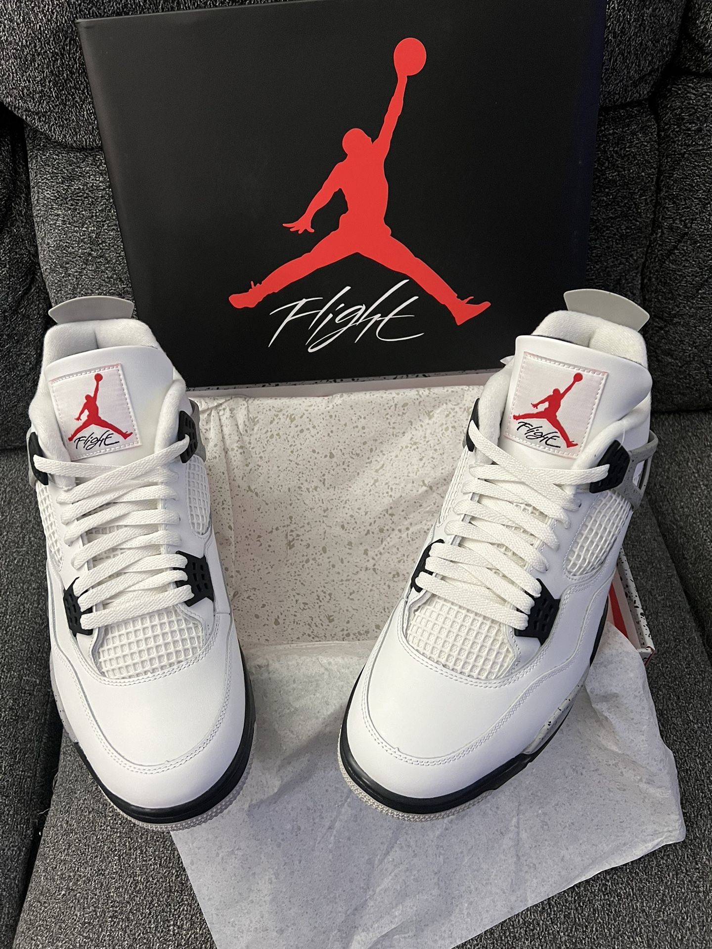 Jordan 4 Retro “White Cement” Size 13