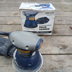 Chicago Electric 5” Random Orbital Palm Sander (Model 93431) – Works Great
