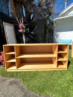 Kids Classic Birch Cubbies & Shelves Low Storage Unit