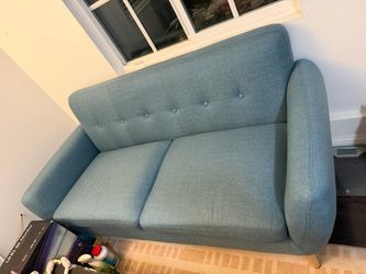 Tbfit Mid Century Modern Loveseat Sofa