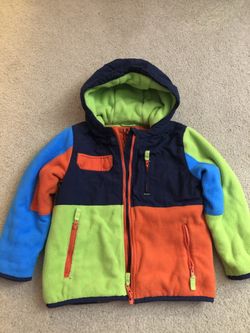 4-5 T colorful Fleece Jacket
