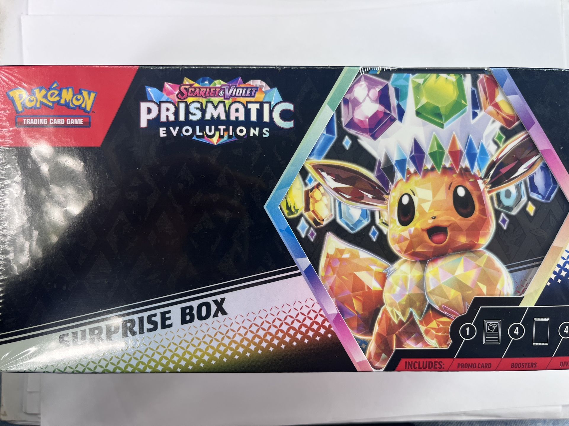 Prismatic Evolutions Surprise Box