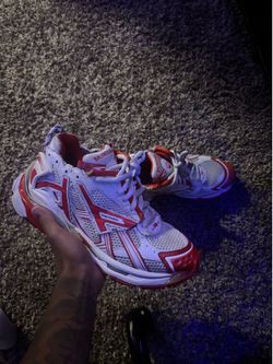 Balenciaga runners red and white