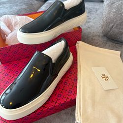TORY BURCH , LADY BUG SLIP ON SNEAKER , COLOR NEGRO , SIZE 8.5