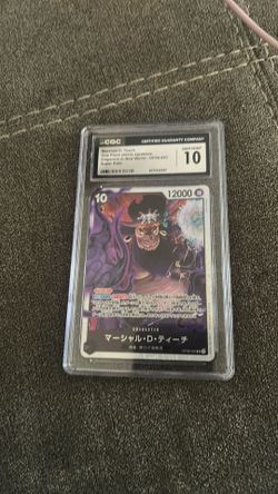 One piece cha gem mint 10 Marshall D. Teach One Piece (2024) Japanese Emperors in New World - OP09-093 Super Rare  gem mint 10